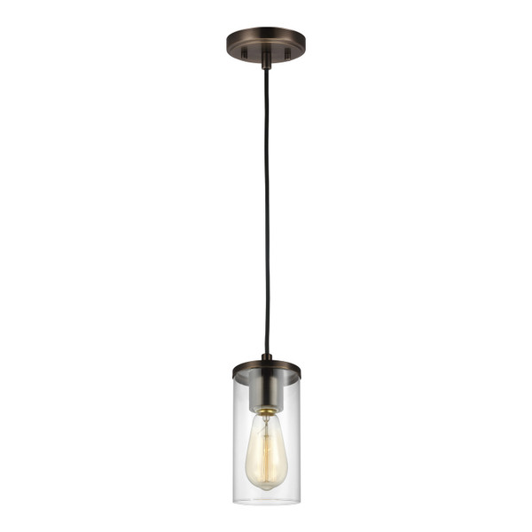 Visual Comfort Studio - 6190301EN7-778 - One Light Mini-Pendant - Zire - Brushed Oil Rubbed Bronze