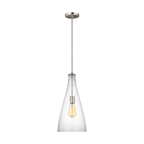 Visual Comfort Studio - 6537001EN7-962 - One Light Pendant - Arilda - Brushed Nickel
