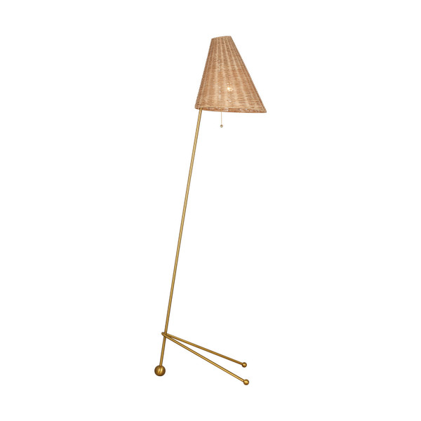 Visual Comfort Studio - AET1171BBSBRTN1 - One Light Floor Lamp - Gustav - Burnished Brass