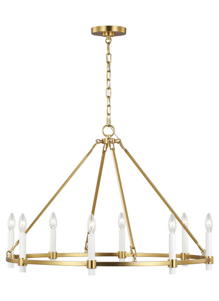 Visual Comfort Studio - CC1458BBS - Eight Light Chandelier - Marston - Burnished Brass