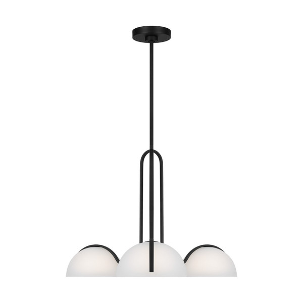 Visual Comfort Studio - KC1133MBK - Three Light Chandelier - Nido - Midnight Black
