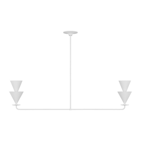 Visual Comfort Studio - LXC1102CPST - Two Light Linear Chandelier - Cornet - Cast Plaster