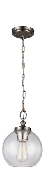 Visual Comfort Studio - P1308BS - One Light Pendant - Tabby - Brushed Steel