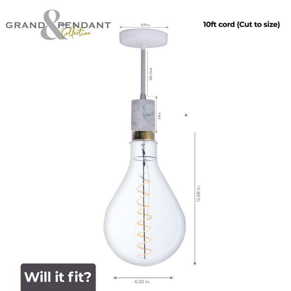 Bulbrite - 810174 - Pendant - Builder Fixtures - Clear