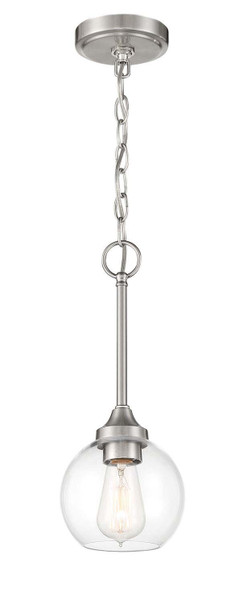 Craftmade - 56291-BNK - One Light Mini Pendant - Glenda - Brushed Polished Nickel