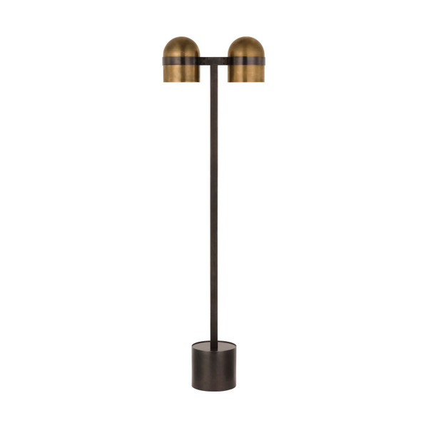Visual Comfort Modern - AKFL34127BDZ/BWB - LED Floor Lamp - Octavia - Blackened Bronze/Bright Worn Brass
