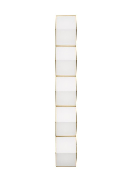 Visual Comfort Modern - CDWS11227WNB - LED Wall Sconce - Zig Zag - Natural Brass