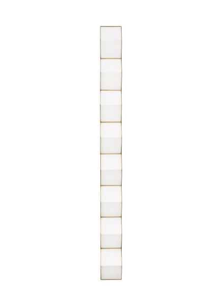 Visual Comfort Modern - CDWS11327WNB - LED Wall Sconce - Zig Zag - Natural Brass