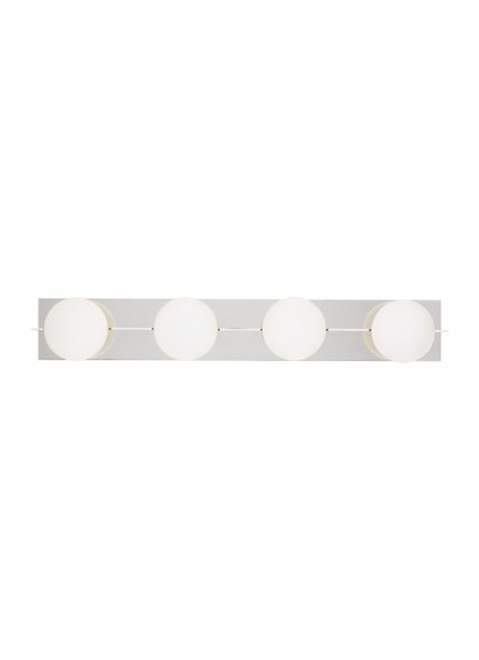 Visual Comfort Modern - SLBA123N - Four Light Bath Vanity - Orbel - Polished Nickel