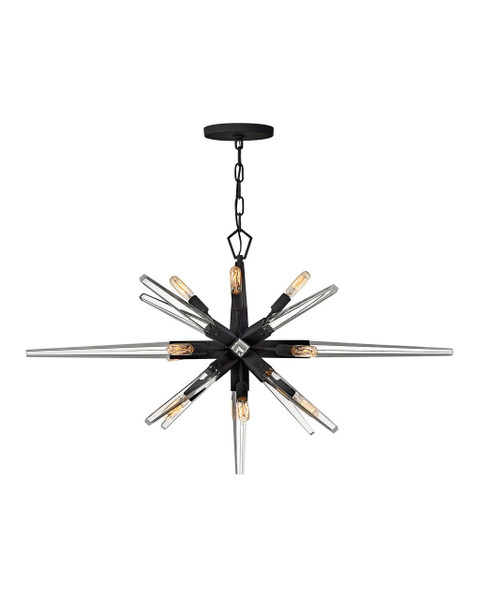 Fredrick Ramond - FR47409BLK - LED Linear Chandelier - Ariel - Black