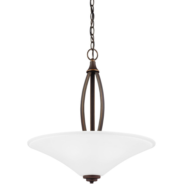Generation Lighting - 6613203EN3-715 - Three Light Pendant - Metcalf - Autumn Bronze