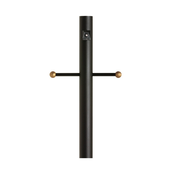 Generation Lighting - 8114-12 - Post with Ladder Rest and Photo Cell - Outdoor Posts - Black