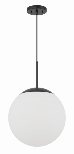 Craftmade - 56893-FB-WG - One Light Pendant - Gaze - Flat Black