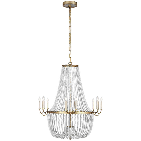 Generation Lighting - F3281/12ADB - 12 Light Chandelier - Marielle - Antique Gild