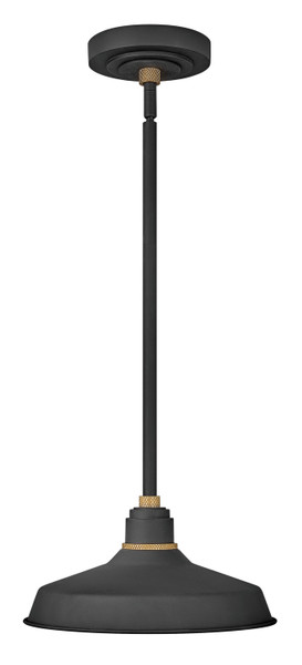 Hinkley - 10382TK - One Light Outdoor Lantern - Foundry Classic - Textured Black