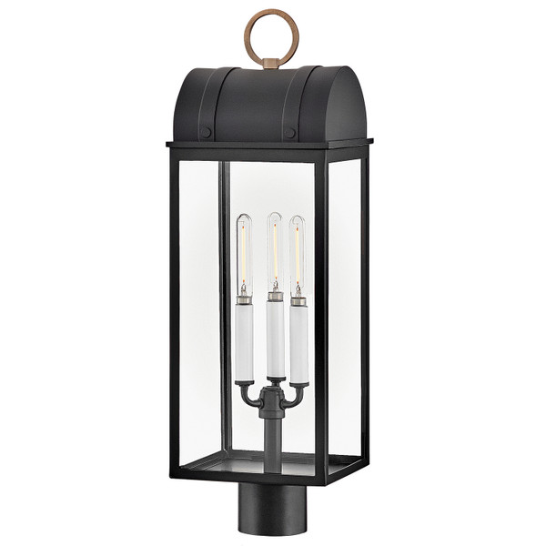 Hinkley - 10661BK-BU - LED Post Mount - Campbell - Black