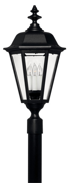 Hinkley - 1471BK - LED Post Top or Pier Mount Lantern - Manor House - Black