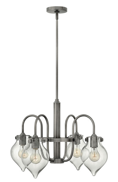 Hinkley - 3047AN - Four Light Chandelier - Congress - Antique Nickel