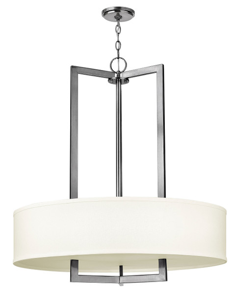 Hinkley - 3206AN - Three Light Pendant - Hampton - Antique Nickel