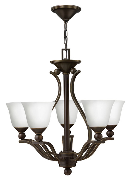 Hinkley - 4655OB-OPAL - LED Foyer Pendant - Bolla - Olde Bronze with Opal glass