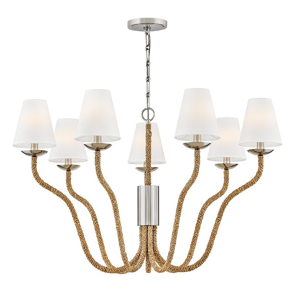 Hinkley - 48445PN-NAT - LED Chandelier - Harwich - Polished Nickel