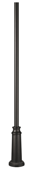Hinkley - 6808BK - 8' Surface Mount Post - 8ft Post with Decorative Base - Black