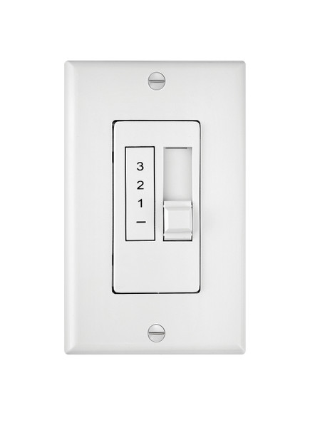 Hinkley - 980012FWH - Wall Control - Wall Control 3 Spd Slide 5 AMP - White