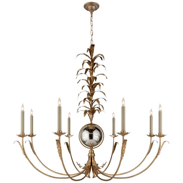Visual Comfort Signature - CHC 1474GI - Eight Light Chandelier - gramercy - Gilded Iron