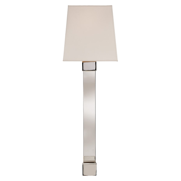 Visual Comfort Signature - CHD 2713PN/CG-S - One Light Wall Sconce - Edgar - Crystal with Polished Nickel