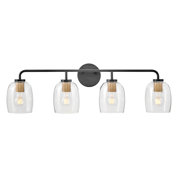 Lark - 85014BK - LED Bath - Percy - Black