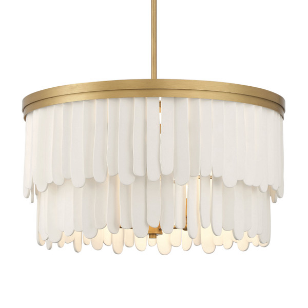 Minka-Lavery - 2079-870 - Nine Light Pendant - Briscade - Painted Legacy Brass