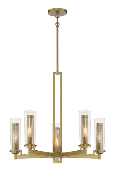 Minka-Lavery - 2185-695 - Five Light Chandelier - Emmerham - Soft Brass