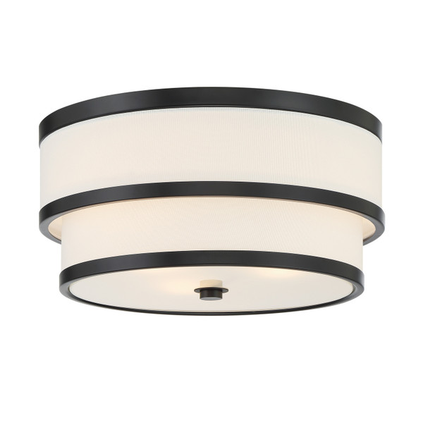 Minka-Lavery - 2444-66A - Three Light Flush Mount - Cascade - Coal
