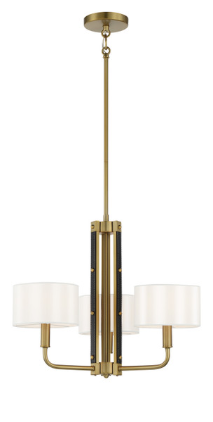 Minka-Lavery - 2783-695 - Three Light Chandelier - Chelsea by Robin Baron - Soft Brass