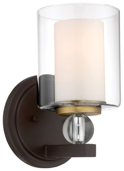 manufacturer_finish:Painted Bronze w/Natural Brushed Brass|manufacturer_glass:Clear Glass