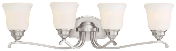 Minka-Lavery - 3324-84 - Four Light Bath - Savannah Row - Brushed Nickel