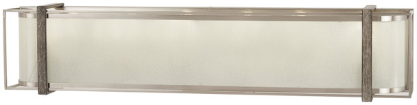 Minka-Lavery - 4566-098 - Six Light Bath - Tyson's Gate - Brushed Nickel w/Shale Wood