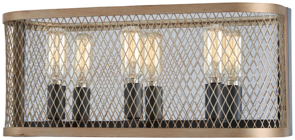 Minka-Lavery - 4683-107 - Three Light Bath - Marsden Commons - Smoked Iron w/Aged Gold