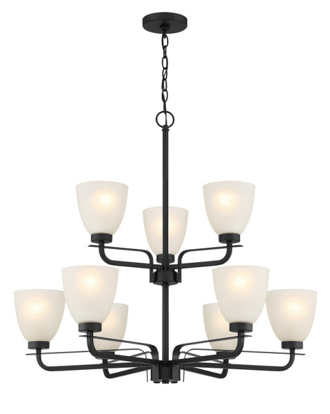 Minka-Lavery - 4889-66A - Nine Light Chandelier - Kaitlen - Coal