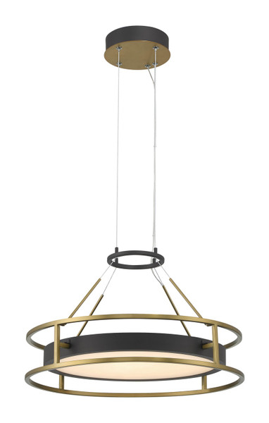 Minka-Lavery - 5086-781-L - LED Pendant - Levitation - Sand Coal And Soft Brass