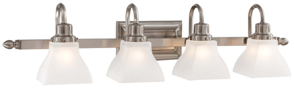 Minka-Lavery - 5584-84 - Four Light Bath - Mission Ridge Bath - Brushed Nickel