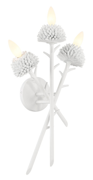 Minka-Lavery - 5903-655 - Three Light Wall Sconce - North Fork by Robin Baron - Sand White