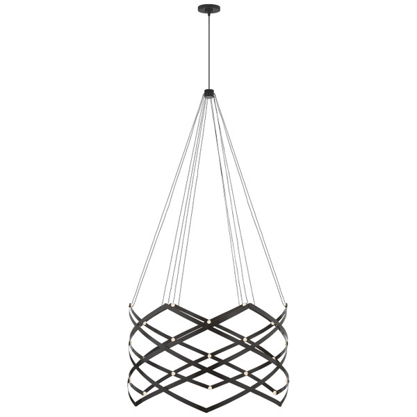 Visual Comfort Signature - PB 5111MBK - LED Chandelier - Interlace - Matte Black