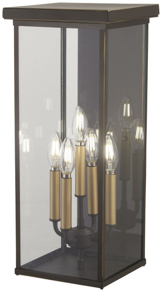 Minka-Lavery - 72583-143C - Five Light Pocket Lantern - Casway - Oil Rubbed Bronze w/Gold Highlights