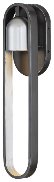 Minka-Lavery - 72642-517-L - LED Outdoor Wall Mount - Rocketa - Artisan Black w/Silver