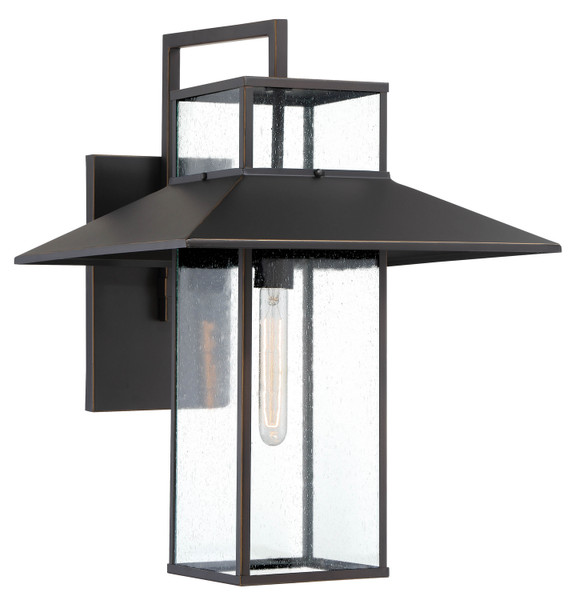 Minka-Lavery - 73153-143C - One Light Outdoor Wall Mount - Danforth Park - Oil Rubbed Bronze w/Goals Highlights