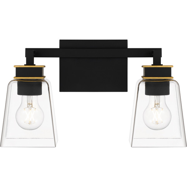 Quoizel - ALY8615MBK - Two Light Bath - Almany - Matte Black