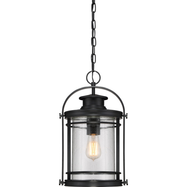 Quoizel - BKR1910K - One Light Outdoor Hanging Lantern - Booker - Mystic Black
