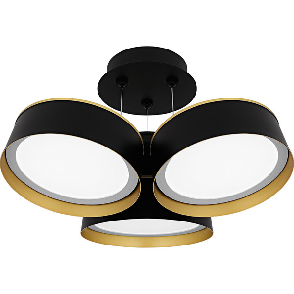 Quoizel - BYS1719MBK - LED Semi-Flush Mount - Byrnes - Matte Black
