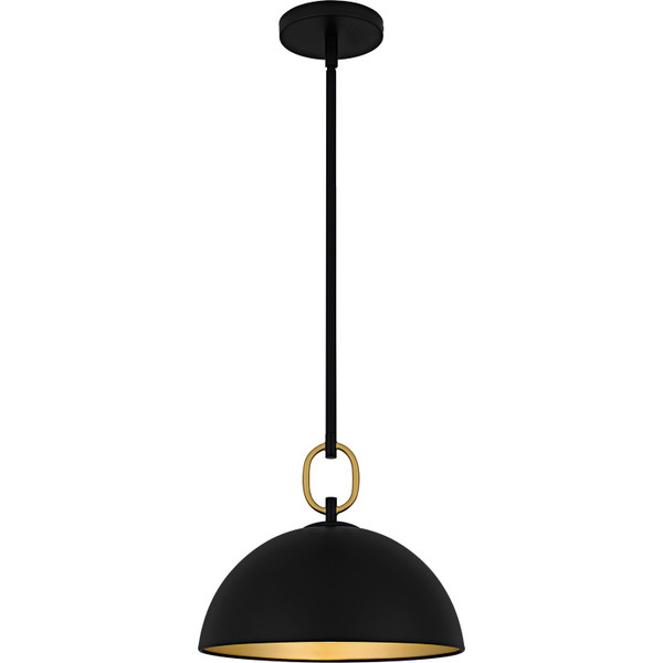 Quoizel - CEO1812MBK - One Light Pendant - Cleo - Matte Black